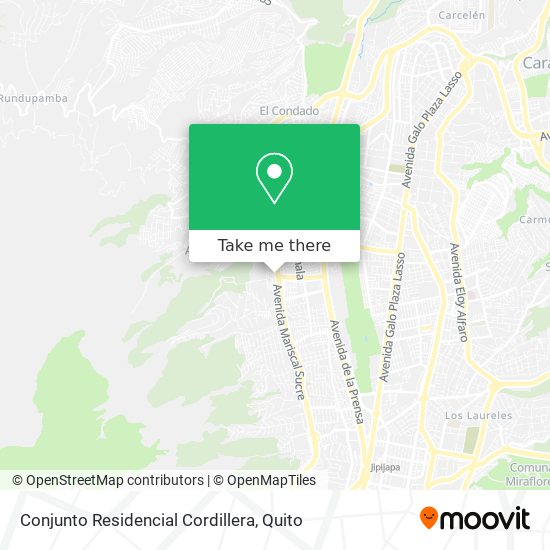 Mapa de Conjunto Residencial  Cordillera