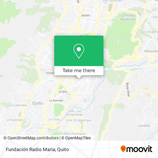 Fundación Radio Maria map
