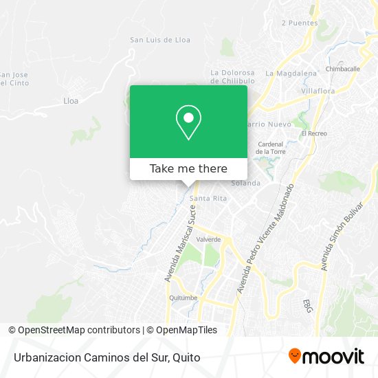 Urbanizacion Caminos del Sur map