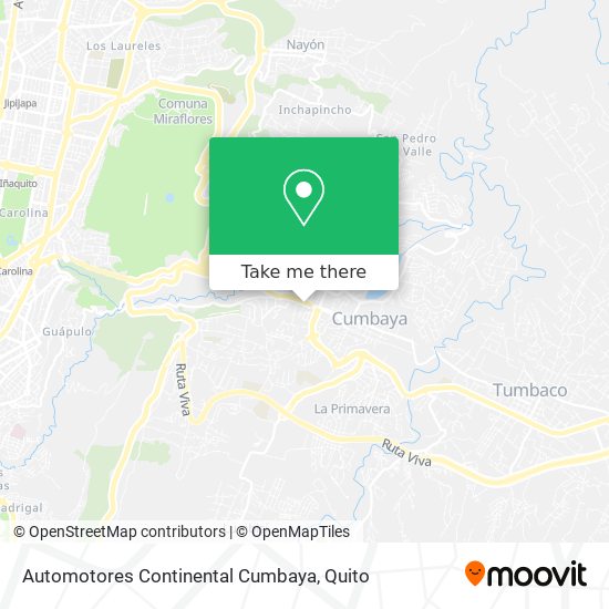Automotores Continental Cumbaya map