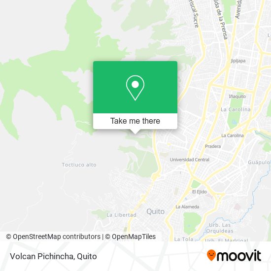 Volcan Pichincha map