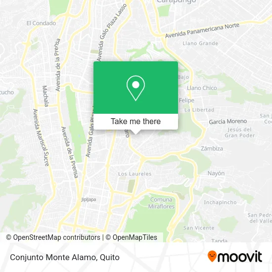 Conjunto Monte Alamo map