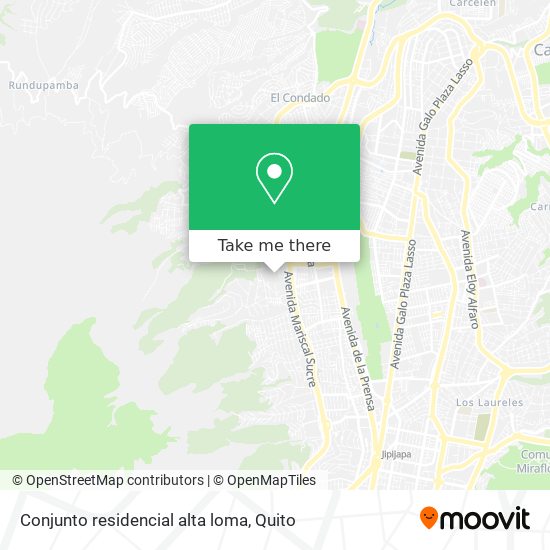 Conjunto residencial alta loma map