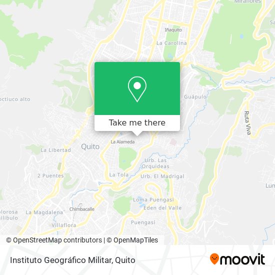 Instituto Geográfico Militar map