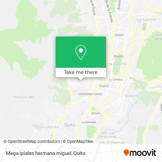 Mega ipiales hermano miguel map