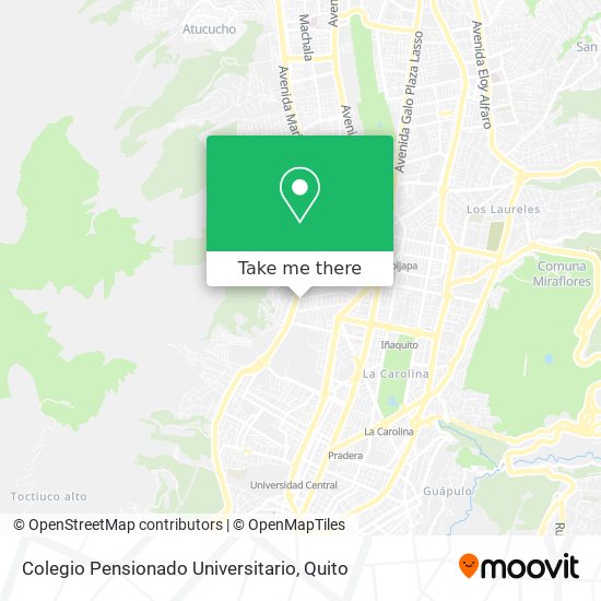 Mapa de Colegio Pensionado Universitario