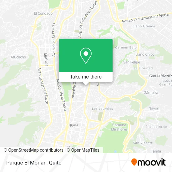 Parque El Morlan map