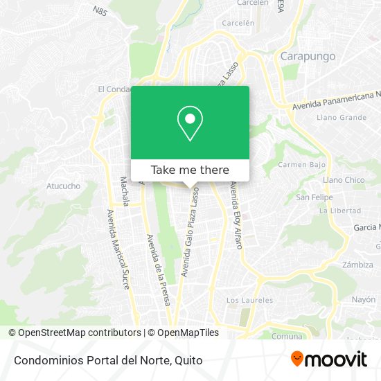 Condominios Portal del Norte map