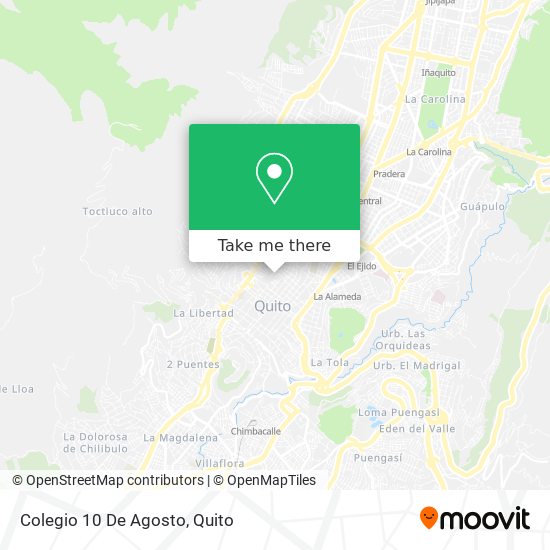 Mapa de Colegio 10 De Agosto