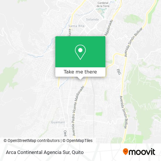 Arca Continental Agencia Sur map