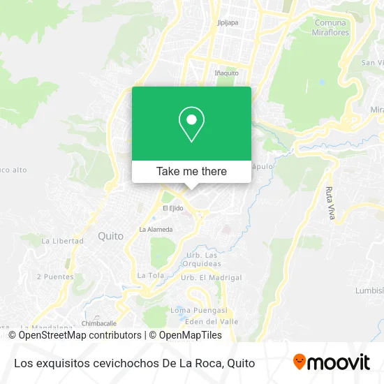 Los exquisitos cevichochos De La Roca map