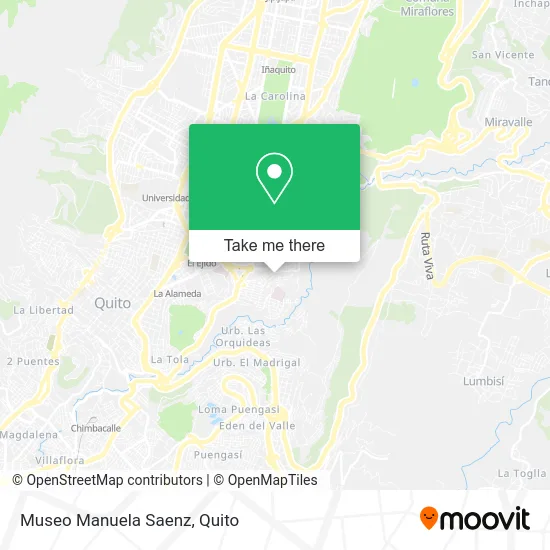 Museo Manuela Saenz map