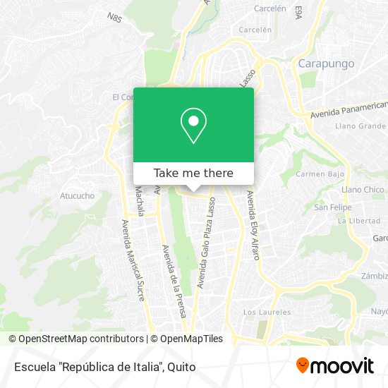 Escuela "República de Italia" map