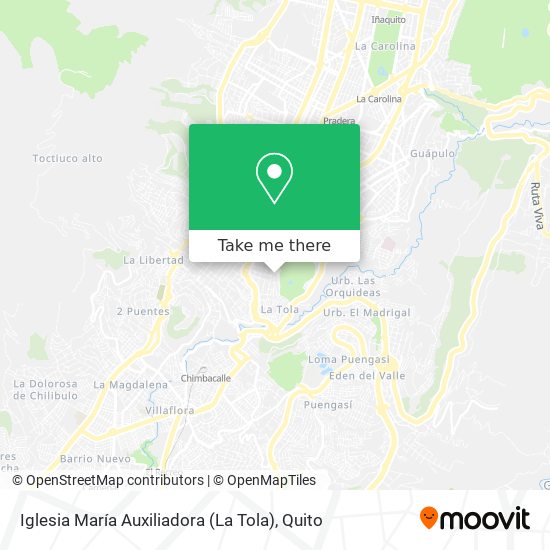 Mapa de Iglesia María Auxiliadora (La Tola)