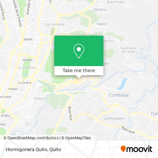 Mapa de Hormigonera Quito