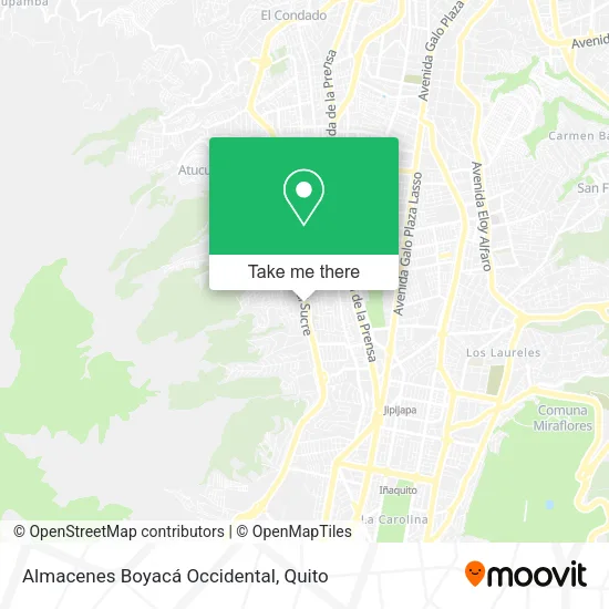 Almacenes Boyacá Occidental map