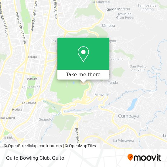 Quito Bowling Club map