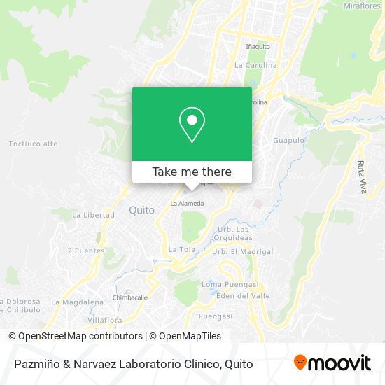 Pazmiño & Narvaez Laboratorio Clínico map