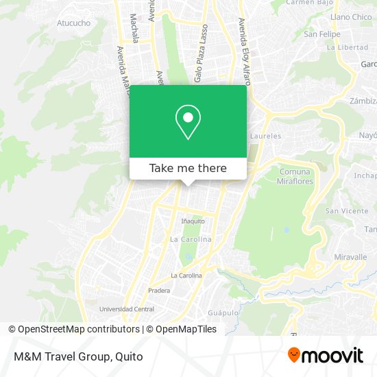 Mapa de M&M Travel Group