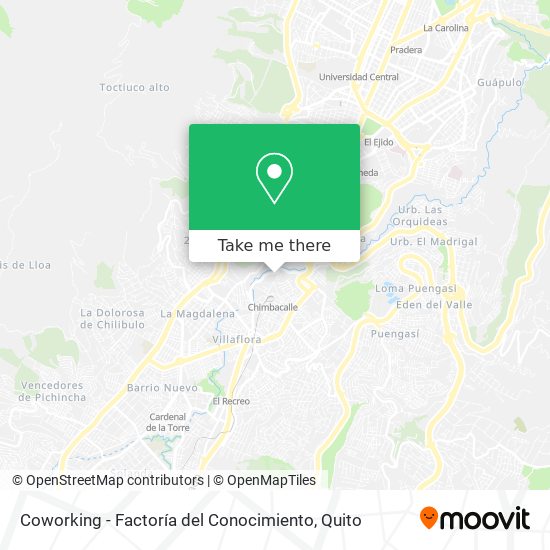 Mapa de Coworking - Factoría del Conocimiento