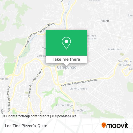 Los Tíos Pizzería map