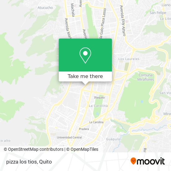 Mapa de pizza los tios