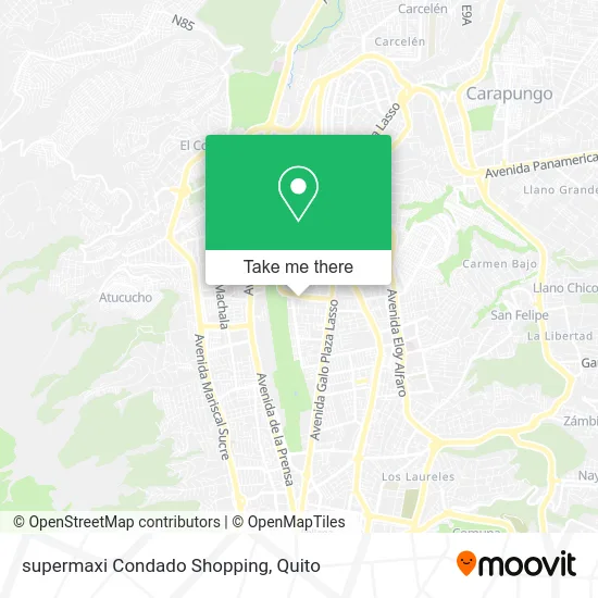supermaxi Condado Shopping map