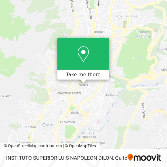 INSTITUTO SUPERIOR LUIS NAPOLEON DILON map