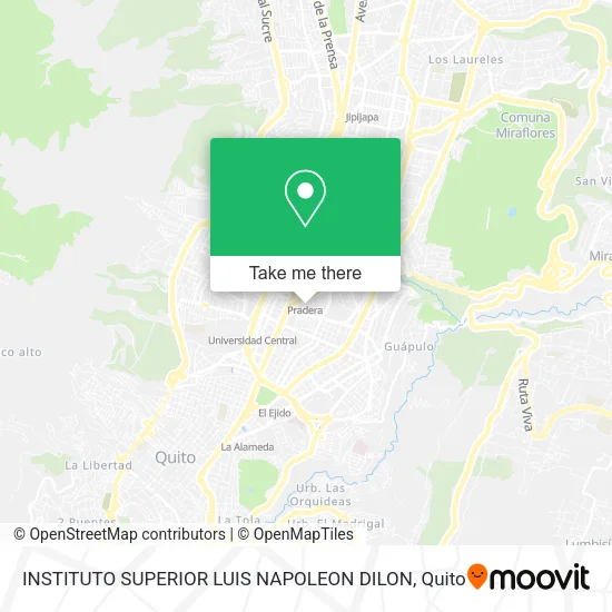 INSTITUTO SUPERIOR LUIS NAPOLEON DILON map