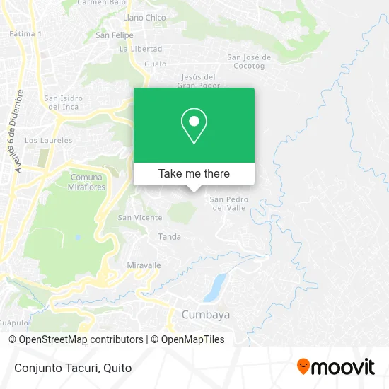 Conjunto Tacuri map