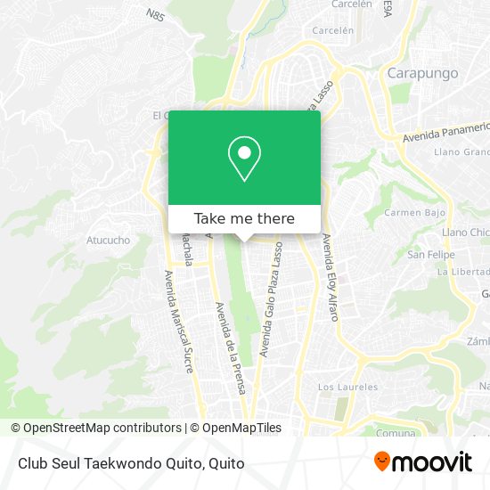 Club Seul Taekwondo Quito map