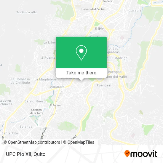 UPC Pio XII map