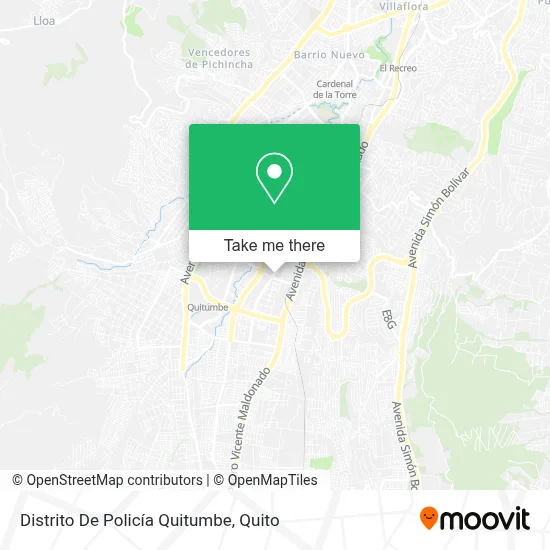 Distrito De Policía Quitumbe map