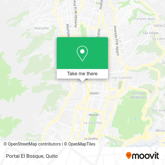 Portal El Bosque map