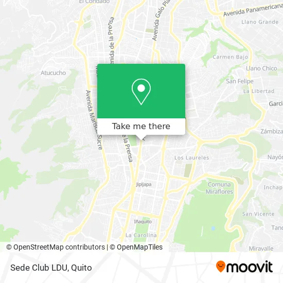 Sede Club LDU map