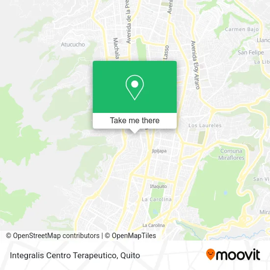 Mapa de Integralis Centro Terapeutico