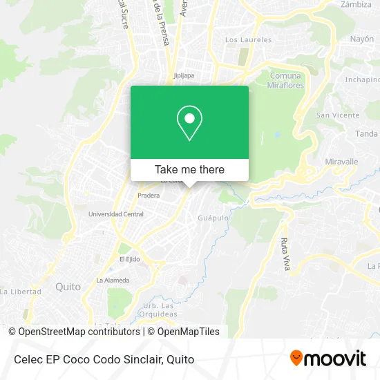 Mapa de Celec EP Coco Codo Sinclair