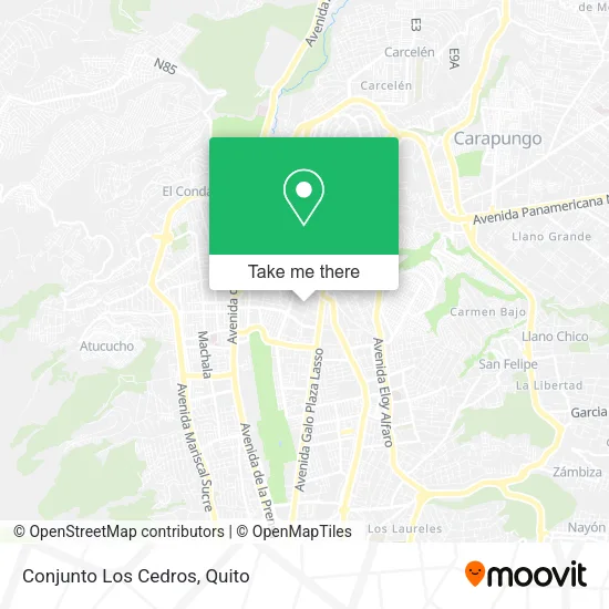 Conjunto Los Cedros map