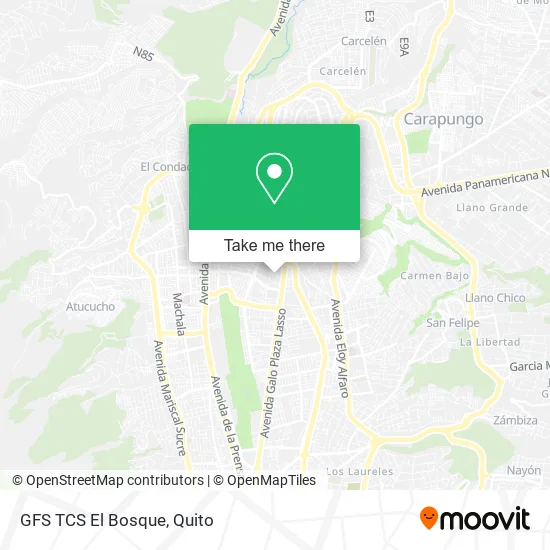 GFS TCS El Bosque map