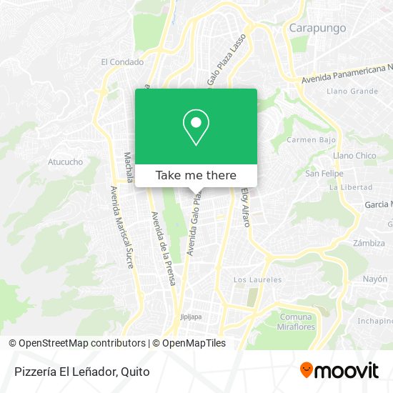 Pizzería El Leñador map