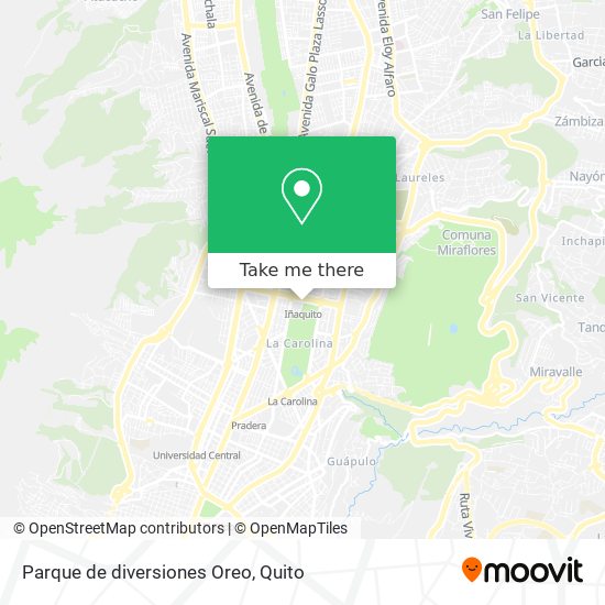 Parque de diversiones Oreo map