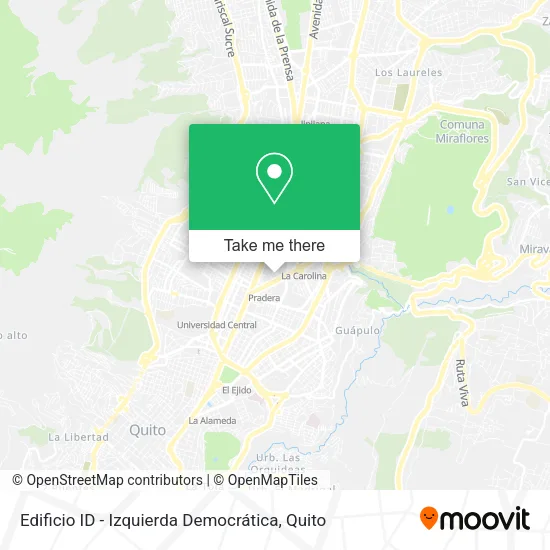 Edificio ID - Izquierda Democrática map