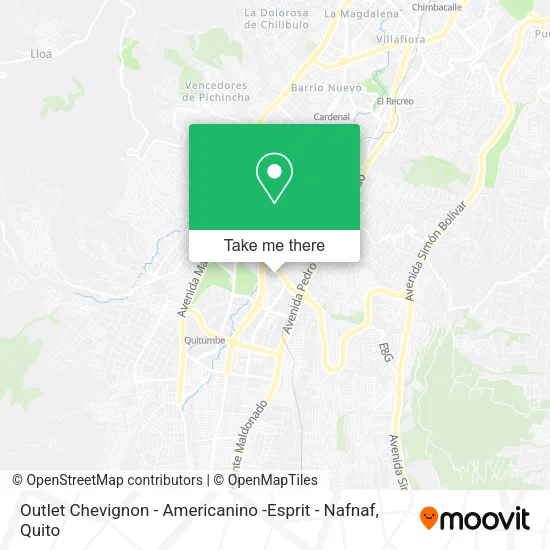 Outlet Chevignon - Americanino -Esprit - Nafnaf map