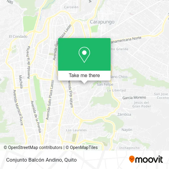 Conjunto Balcón Andino map