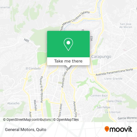 Mapa de General Motors