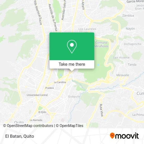 Mapa de El Batan