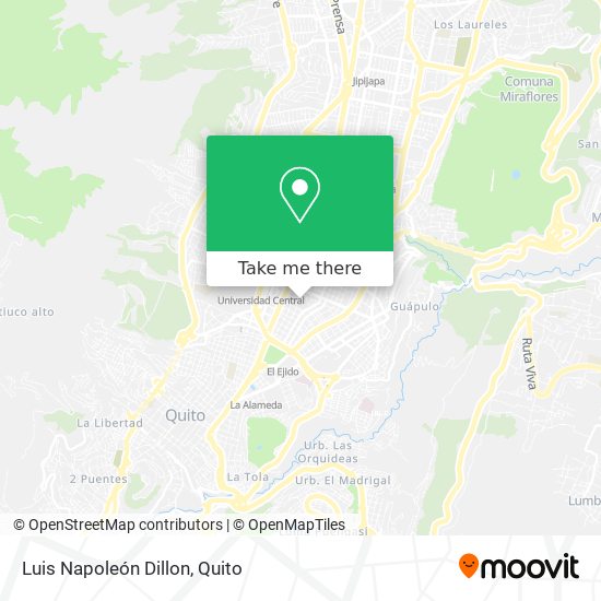 Luis Napoleón Dillon map