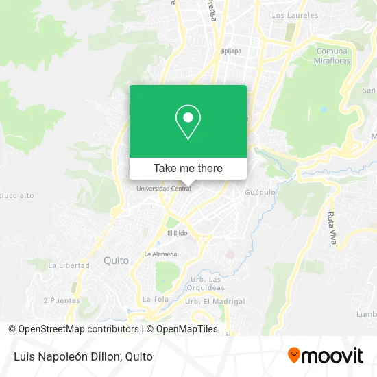 Mapa de Luis Napoleón Dillon