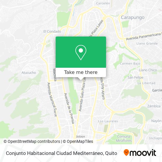 Conjunto Habitacional Ciudad Mediterráneo map