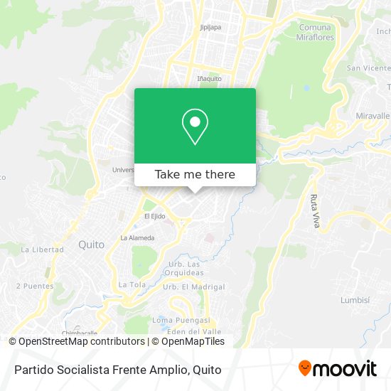 Partido Socialista Frente Amplio map